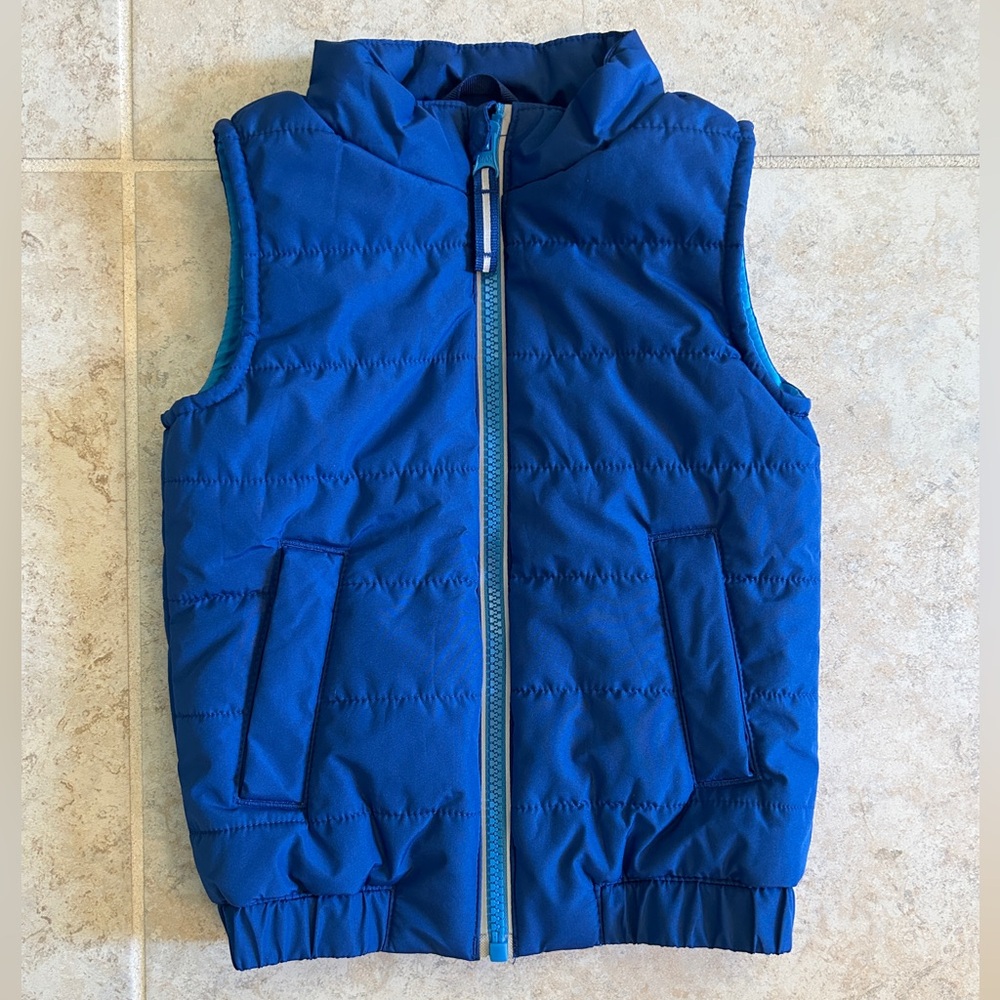 Cat & Jack Toddler Boy Solid Quilted Puffer Vest, Blue, 2T